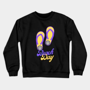 Jinrai: Beach Day Flip Flop Crewneck Sweatshirt